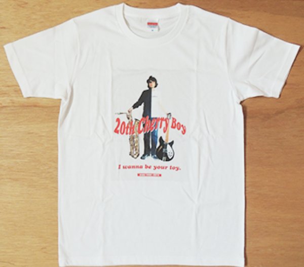 画像1: 水谷紹　20周年記念Tシャツ『20th Cherry Boy』 (1)