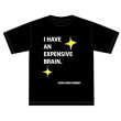 画像1: SUPER JUNKY MONKEY『I HAVE AN EXPENSIVE BRAIN.　Tシャツ／黒』 (1)